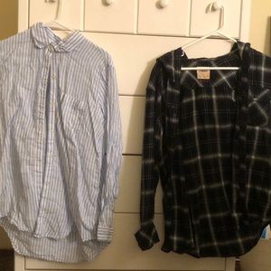 stripped and plaid shirts